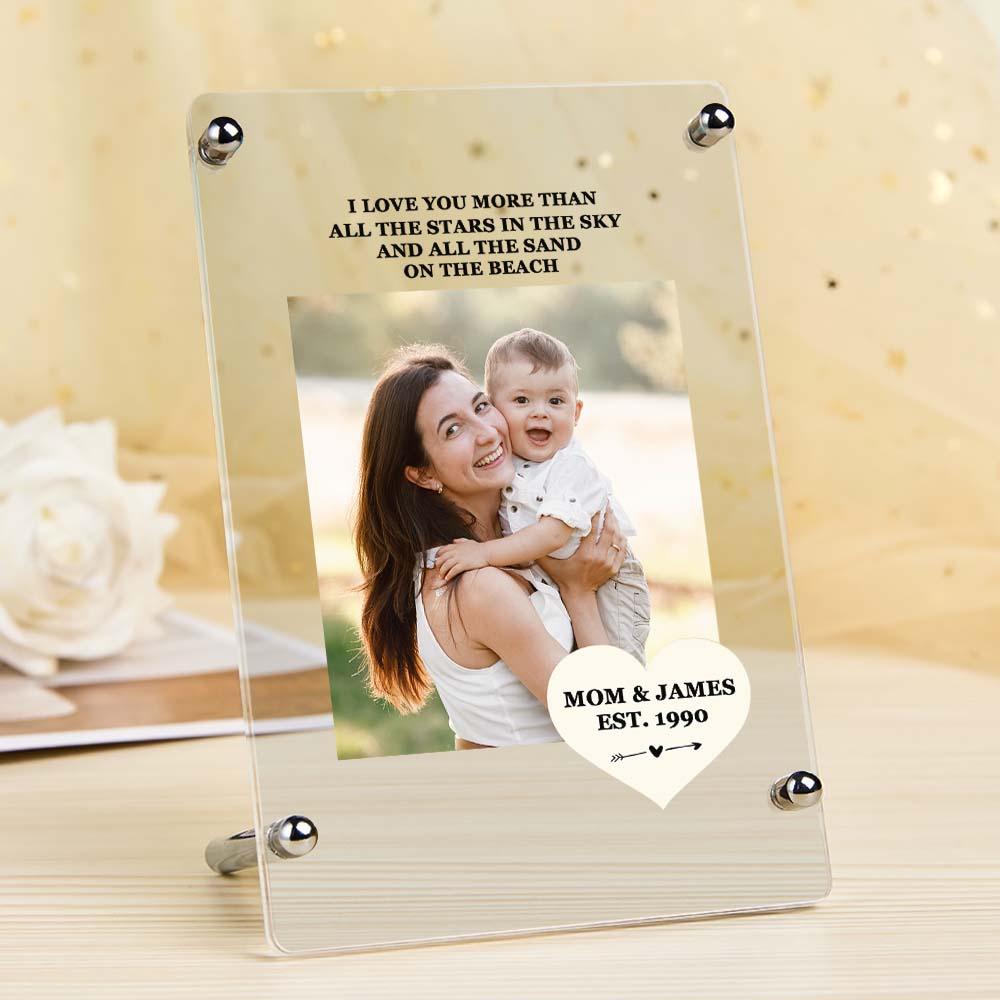 Mother's Day Gift Custom Photo Keychain/Plaque/Night Light For Mom