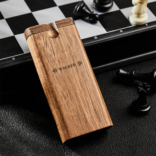 Personalised Name Wooden Box Dugout One Hitter Storage Box with Lid Personalised Gift for Men