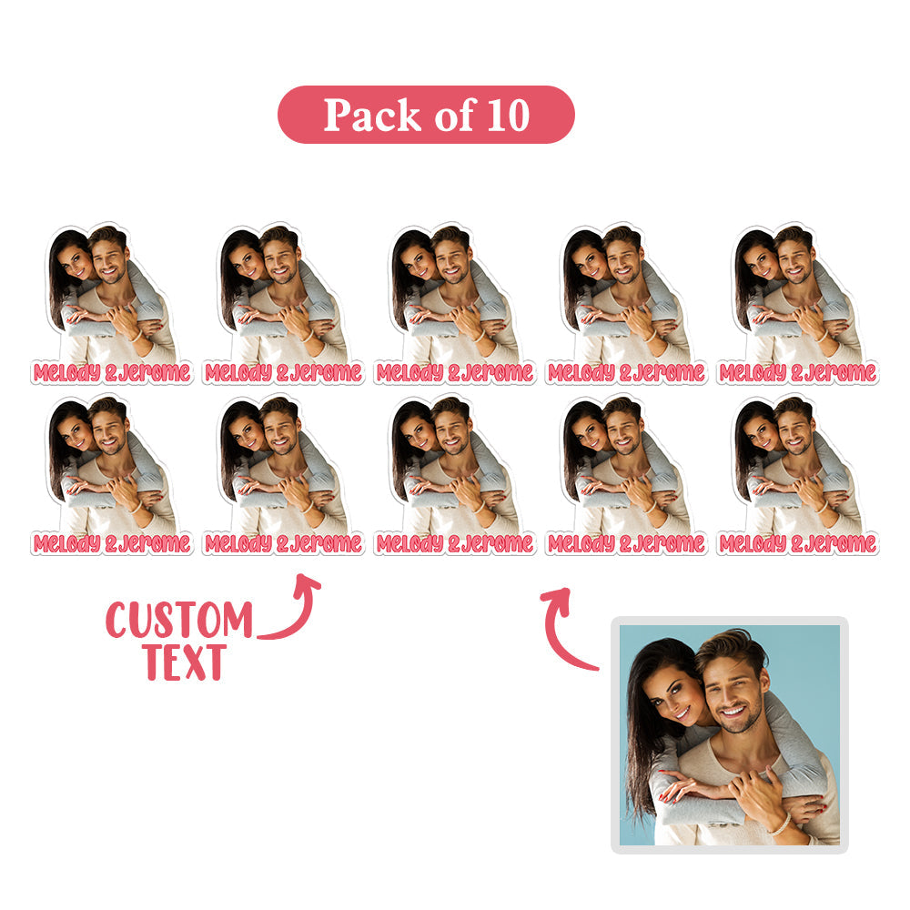 Custom Cup Computer Couple Sticker Personalised Sticker Gift for Lover