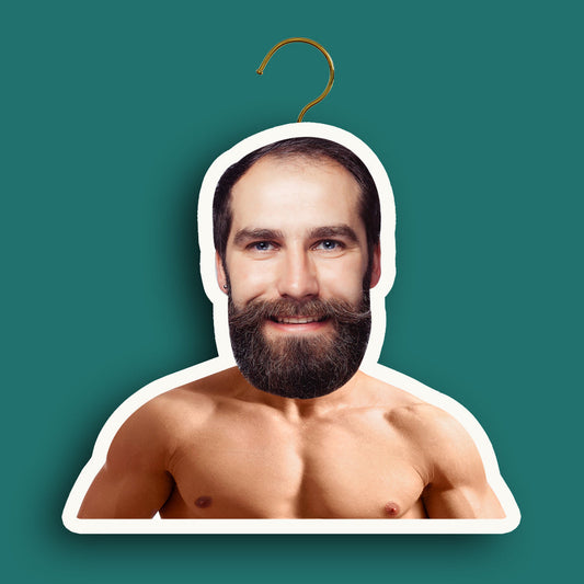 Custom Face Hanger For Your Friends Personalised Muscular Man Portrait Hanger