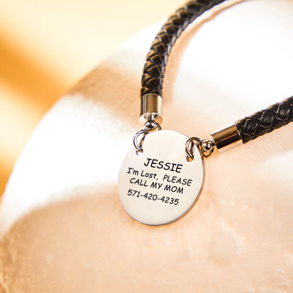 Personalised Collar Engraved Metal Pendant Leather Pet Collar Lovely Pet Gift for Pet Lovers