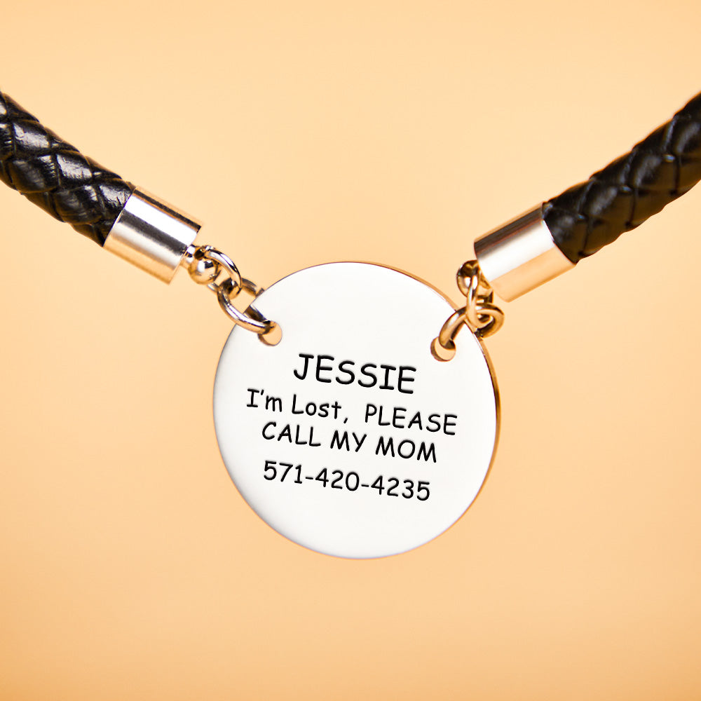 Personalised Collar Engraved Metal Pendant Leather Pet Collar Lovely Pet Gift for Pet Lovers
