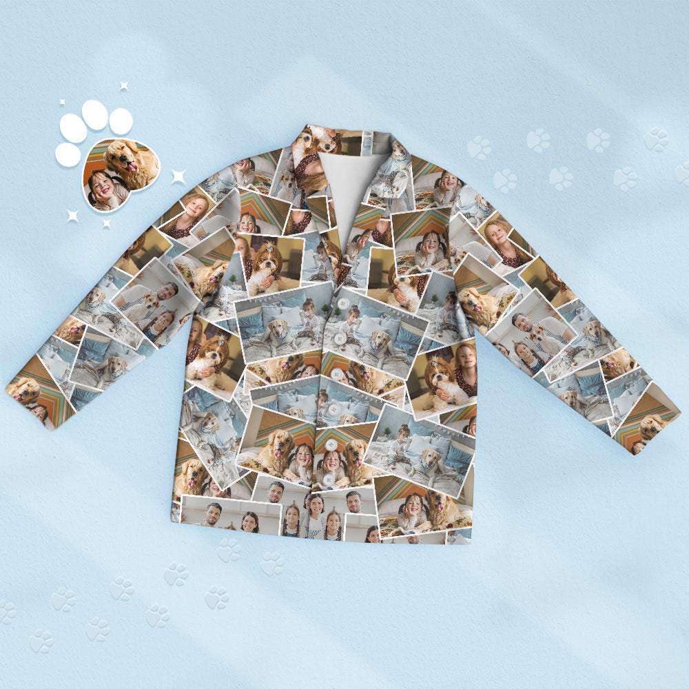 Custom 4 Photo Print Pajamas Personalised Memory Pajama Special Gift