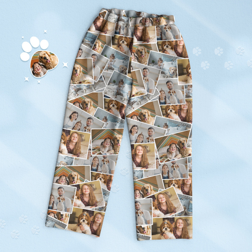 Custom 4 Photo Print Pajamas Personalised Memory Pajama Special Gift