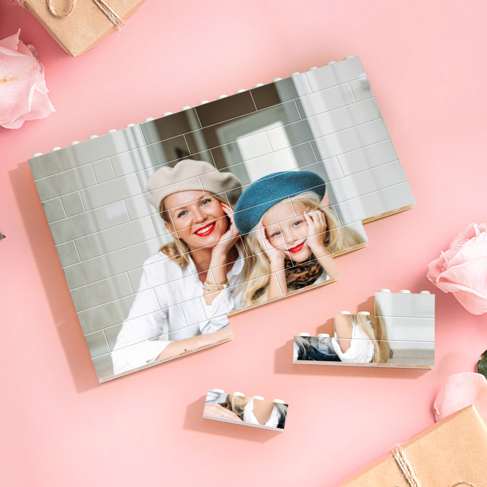 Custom Photo Block With Scannable Spotify Code Gifts for Mum