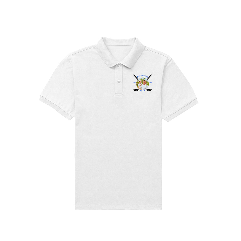 Custom Golf Polo Shirts Personalised Name Photo Men's Polo Tee Shirt