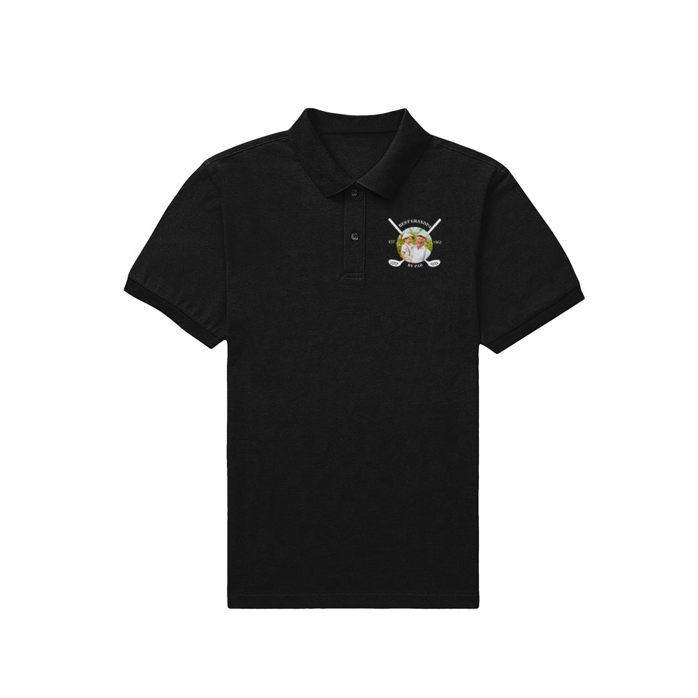 Custom Golf Polo Shirts Personalised Name Photo Men's Polo Tee Shirt