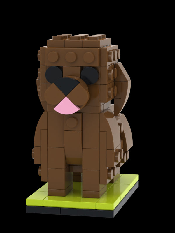 Fully Body Customisable Giant Poodle 1 Dog Photo Custom Brick Figures Small Particle Block Figures Customised Giant Poodle Only