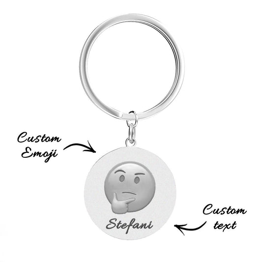 Emoji Keychain, Custom Keychain, Personalised Emoji Funny Gifts, Cool Keychains, Unique Gifts