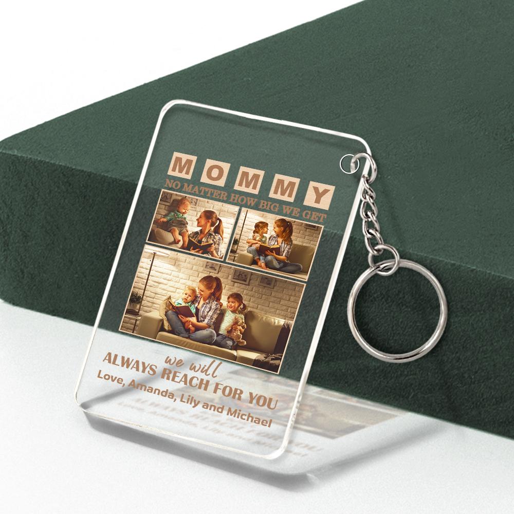Mother's Day Gift Custom Photo Keychain/Plaque/Night Light For Mom