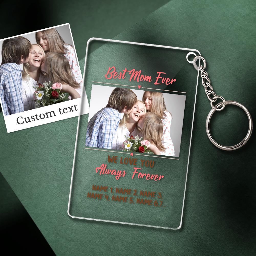 Mother's Day Gift Custom Photo Keychain/Plaque/Night Light For Mom