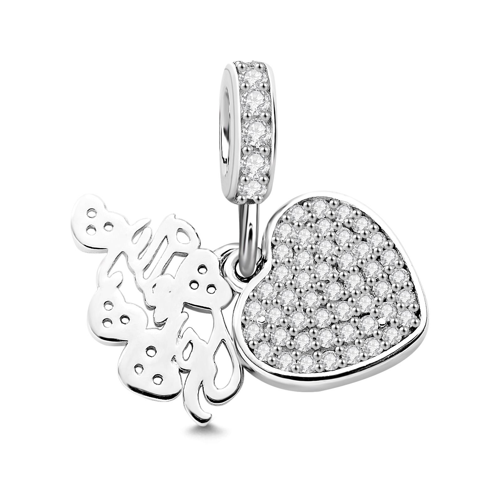 Custom Photo Charm Delicate Heart Creative Gifts for Family
