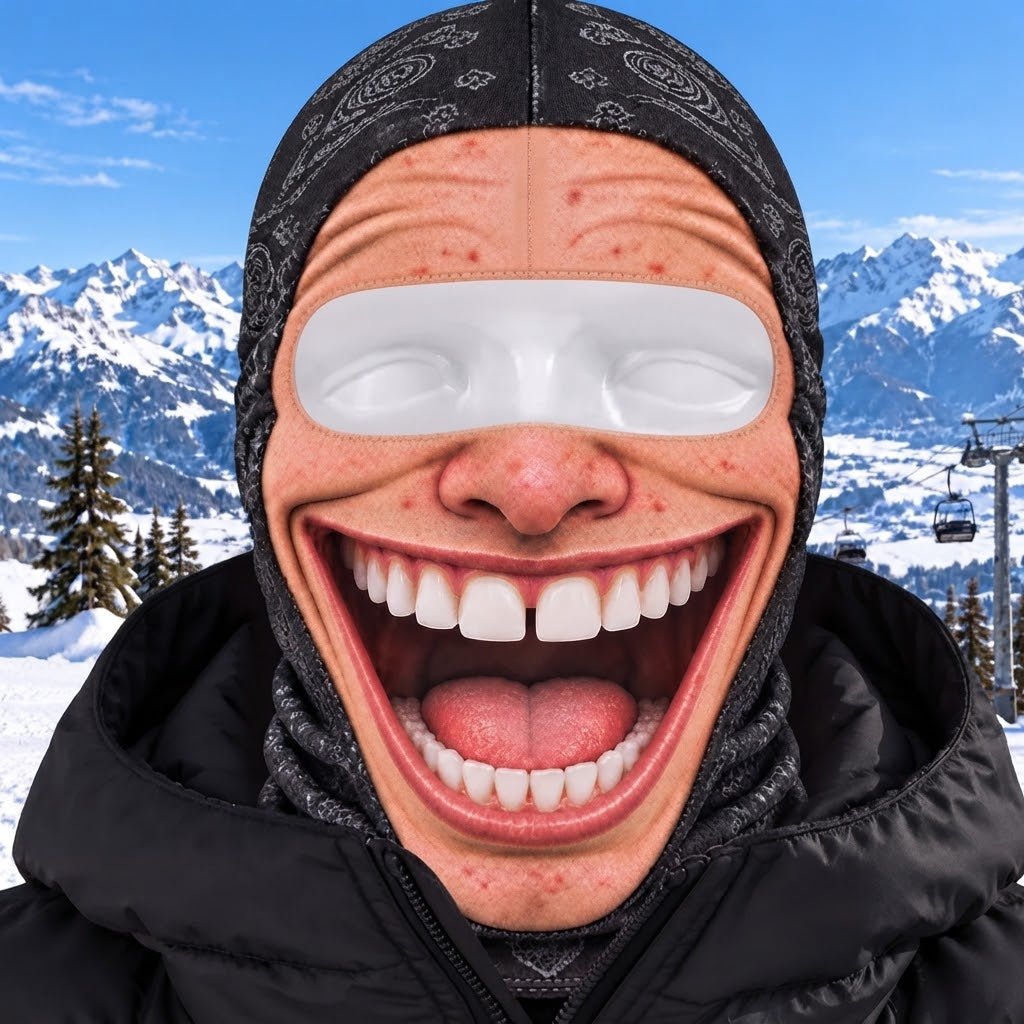 Funny Ski Mask Novelty Balaclava for Men and Women Ski Trips and Party Gifts