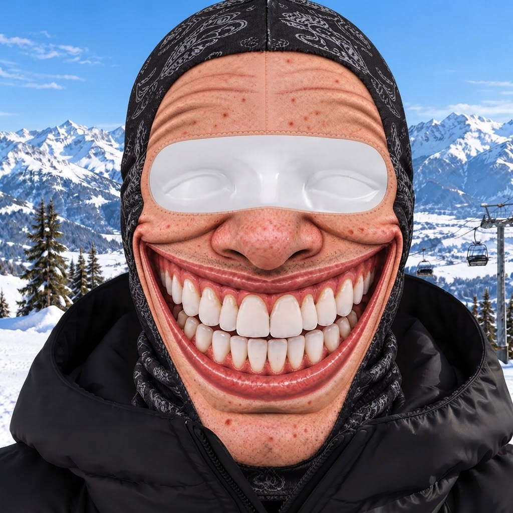 Funny Ski Mask Novelty Balaclava for Men and Women Ski Trips and Party Gifts