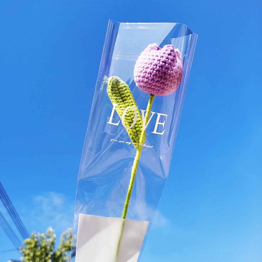 1pc Crochet Flower Handmade Knitted Flower