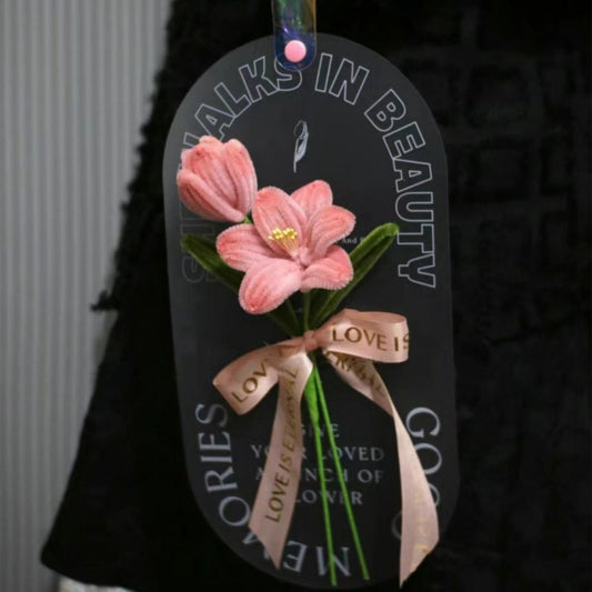 Pipe Cleaner Flowers Bouquet Handmade Twist Stick Bouquet Gift for Lover