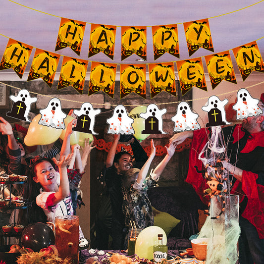 Halloween Party Banner Decorations Party Supplies Gifts for Halloween Party