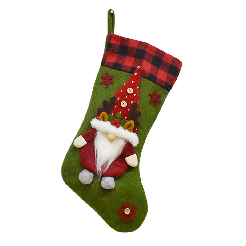 Santa Gnome Christmas Ornament – Christmas Stockings Festive Holiday Hanging Decoration