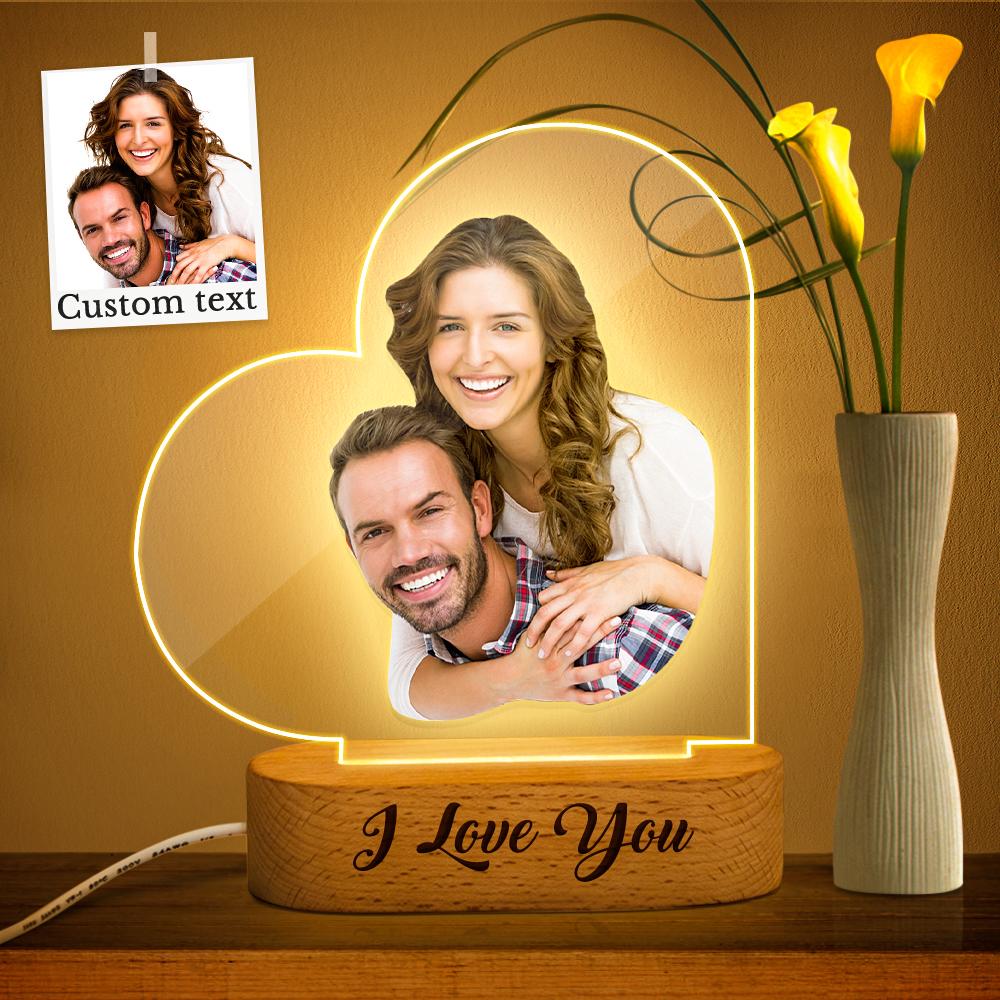 Custom Night Light Personalised Text Photo Night Light Personalised Gift