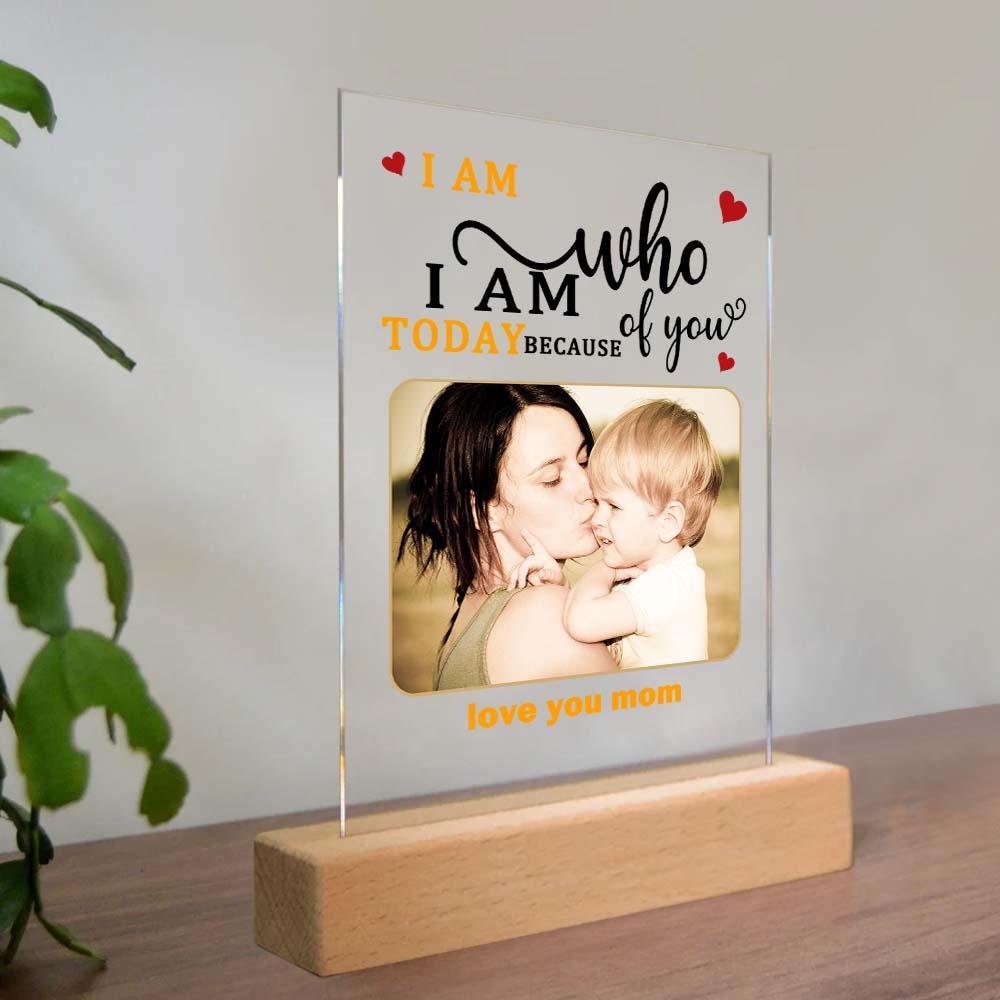 Mother's Day Gift Custom Photo Keychain/Plaque/Night Light For Mom