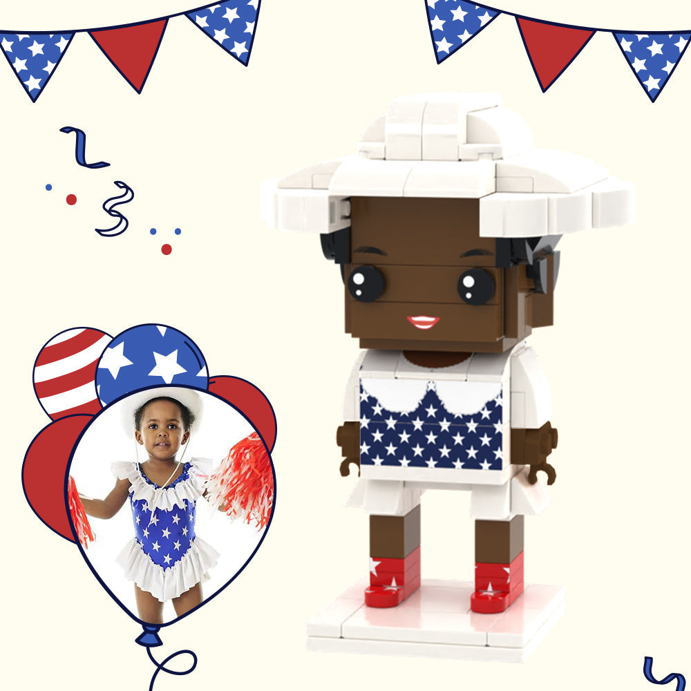 Independence Day Commemorative Gift Custom Brick Figures Full Body Customisable 1 Person Custom Brick Figures Small Particle Block Toy