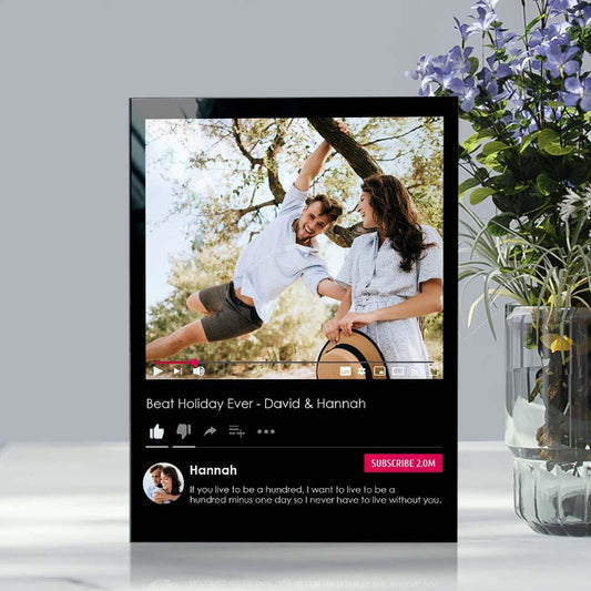 Custom Acrylic Plaque Personalised Social Photo Gift