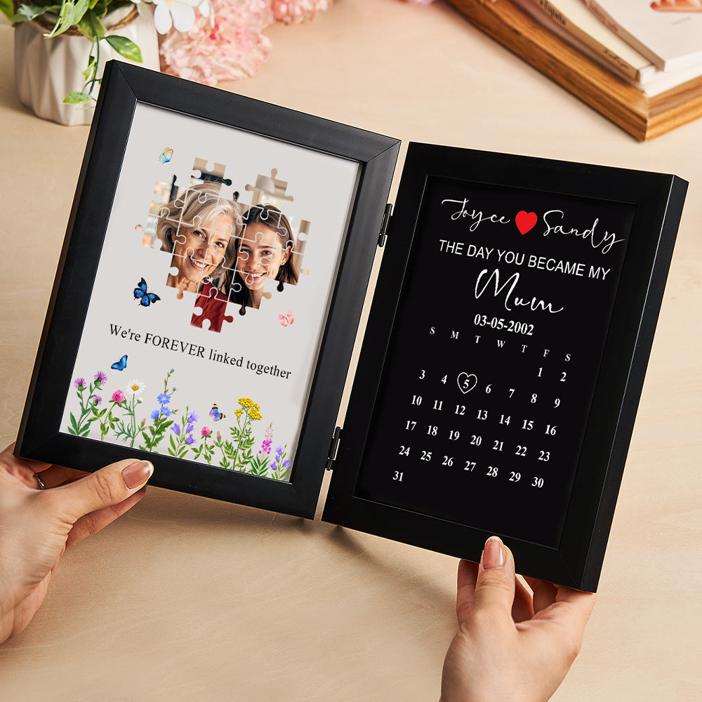 Personalised The Day You Became My Mother Puzzle Photo Frame Mother's Day Gift for Mom
