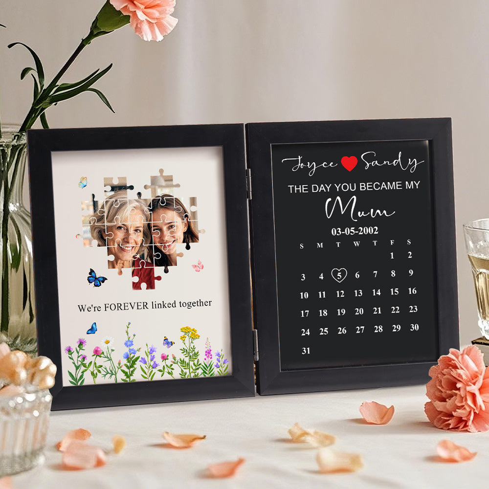 Personalised The Day You Became My Mother Puzzle Photo Frame Mother's Day Gift for Mom