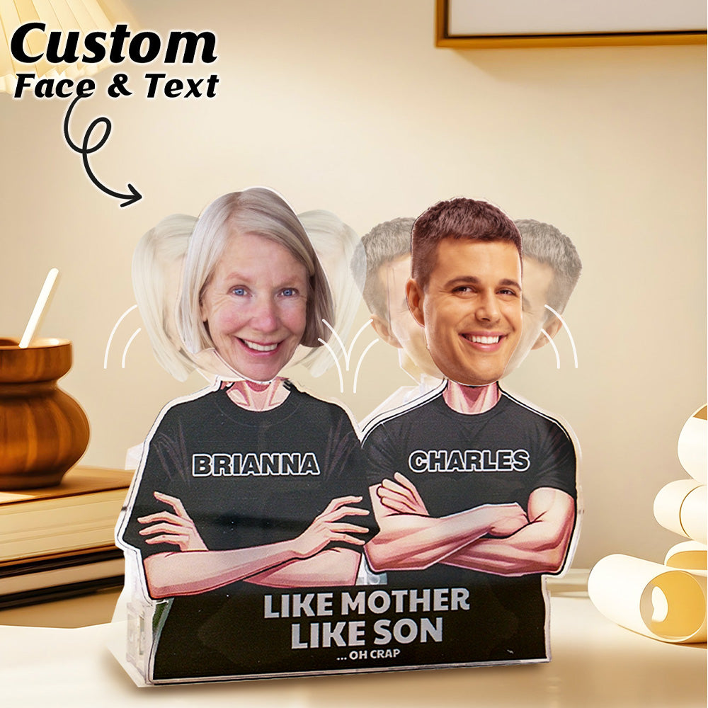 Personalised Face Shaking Head Standee Gift for Dad Mom