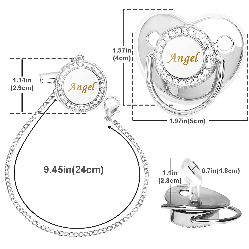 Custom Name Baby Pacifier & Clip Set – Personalised Newborn Gift