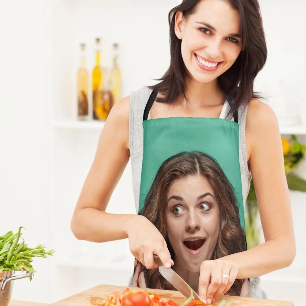 Custom Photo Aprons Personalised Kitchen Cooking Apron