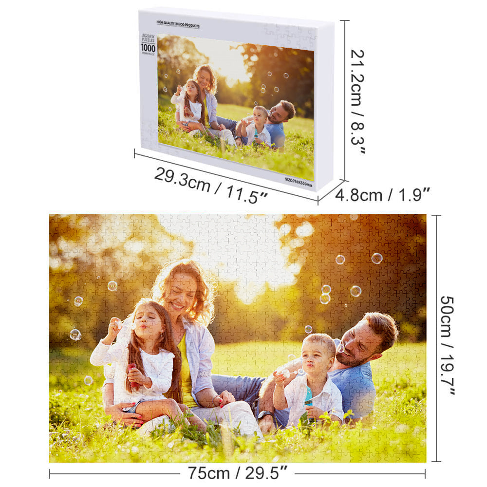 Custom Wooden Jigsaw Puzzle - 5 Size