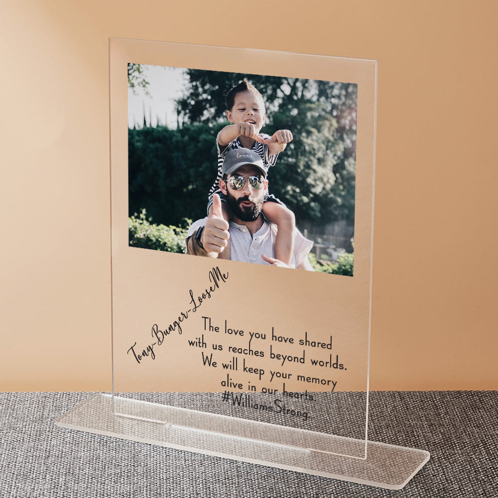 Customised Acrylic Sign with Picture and Text