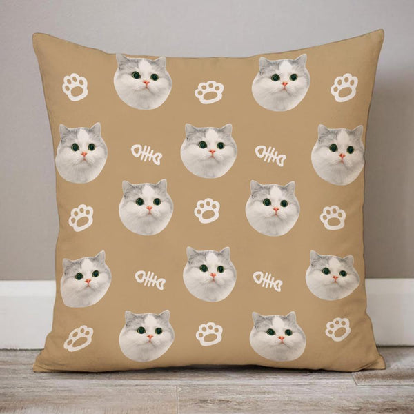 Custom Pet Multi-faceted Square Pillow with Bones Gifts For Pet Lovers