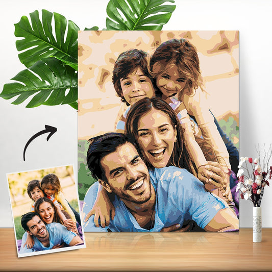 DIY Hand Painted Oil Painting Canvas Paint By Number For Home Decor - 36 Colors