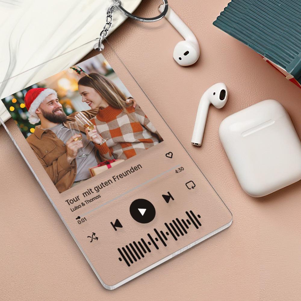 Personalised Acrylic Album Cover Keychain Music Code Key Chian - 4*6.37cm