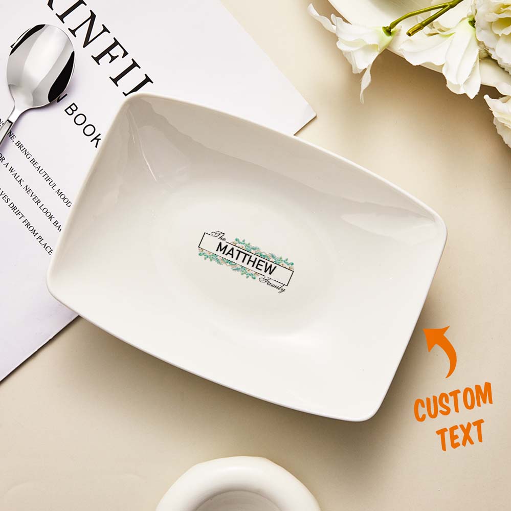 Custom Name Plate Personalised Engraved Tableware Plate – Personal ...