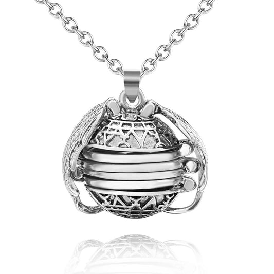 Personalised Angel Wings Expanding Photo Ball Locket Necklace