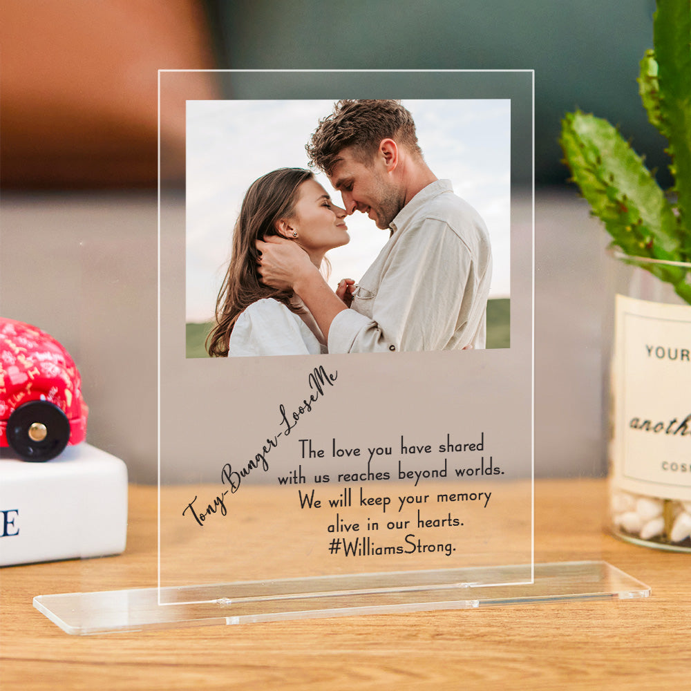 Customised Acrylic Sign with Picture and Text