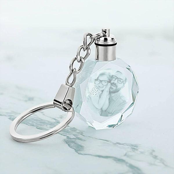 Octagonal Keychain Personalised Photo Octagon Crystal Keychain Couples | AU – Personal ...