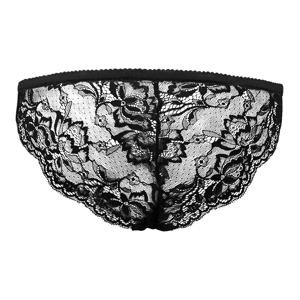 Custom Face Underwear Sexy Lace Make Me Wet Black Panties for Women