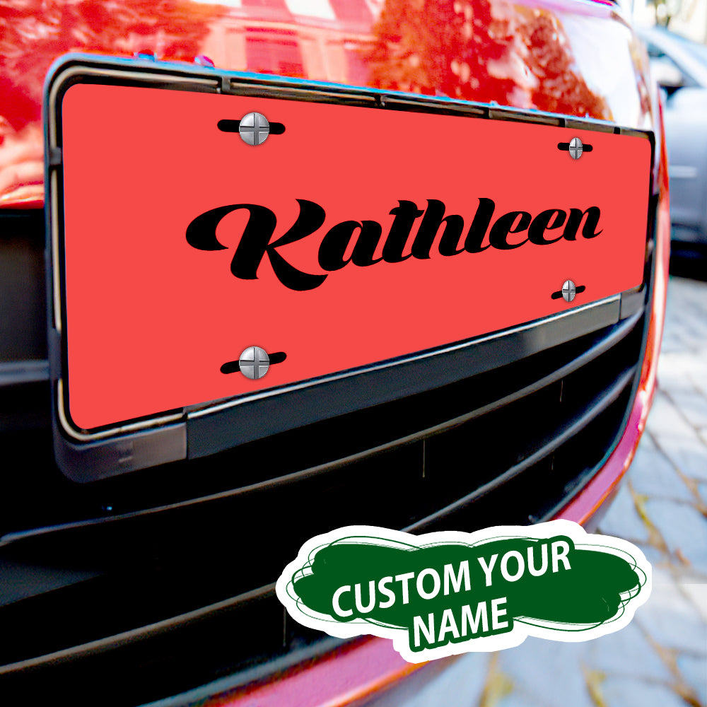 Custom License Plate Personalised Name Funny License Plate for Car