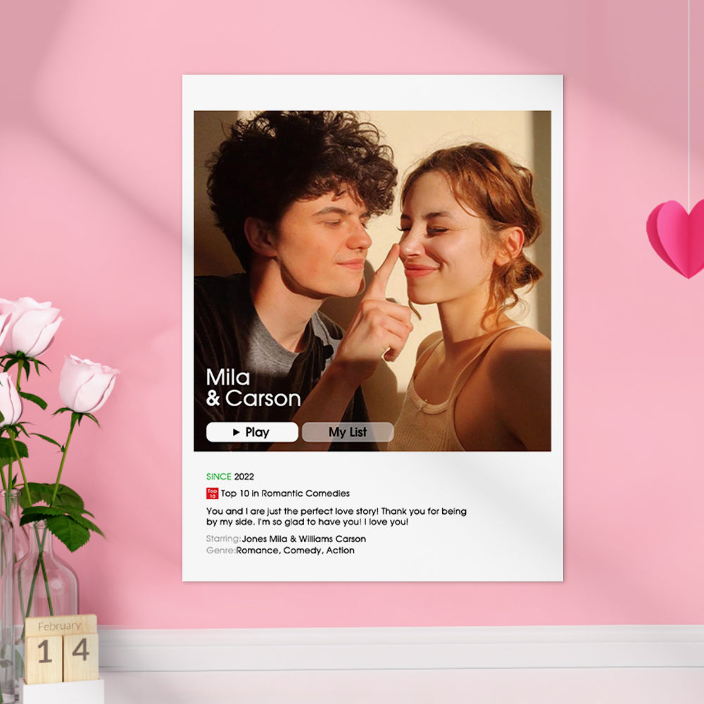 Custom Movie Poster Personalised Wall Art Print Poster