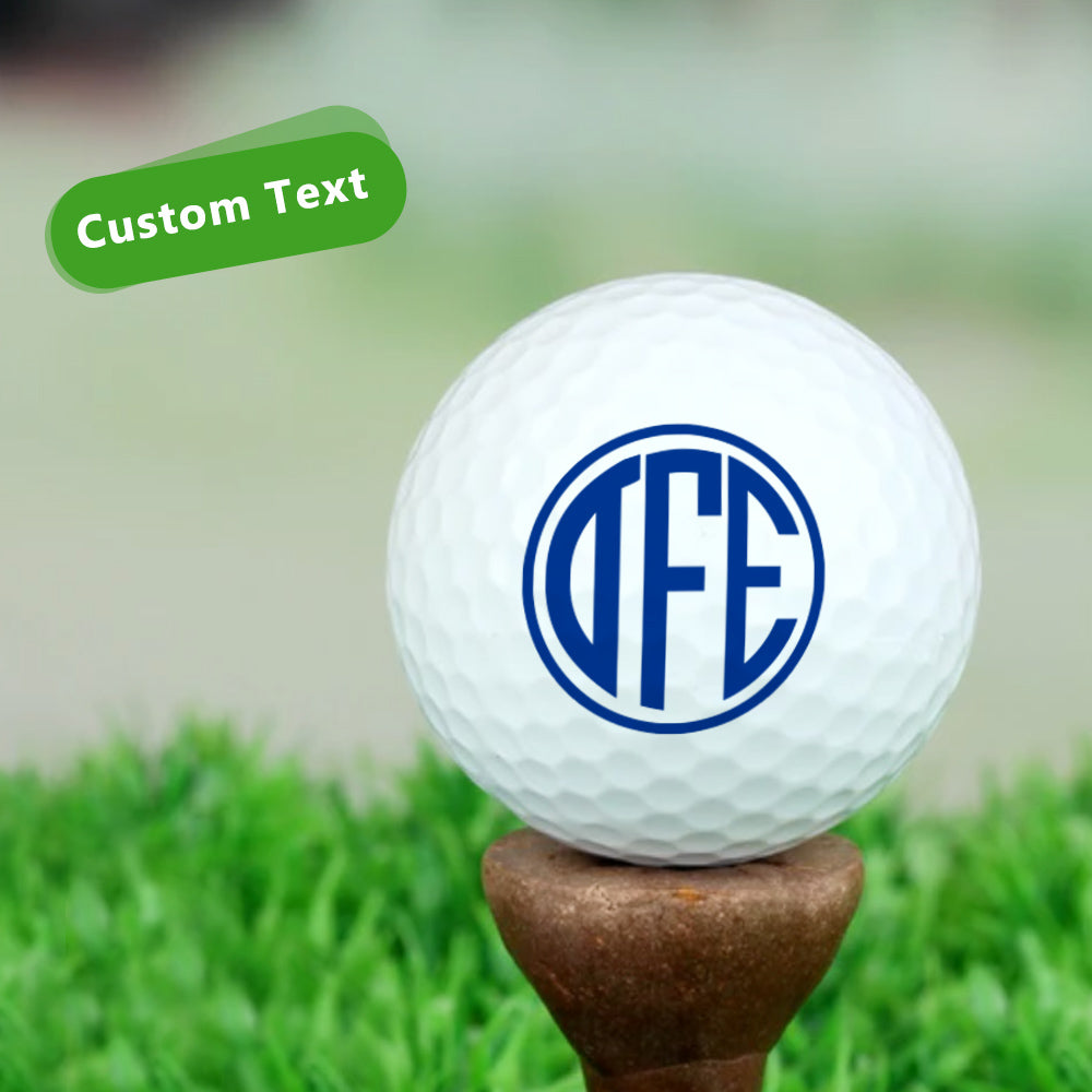 Customised Monogram Golf Balls Personalised Golf Ball Gifts for Golf Lover