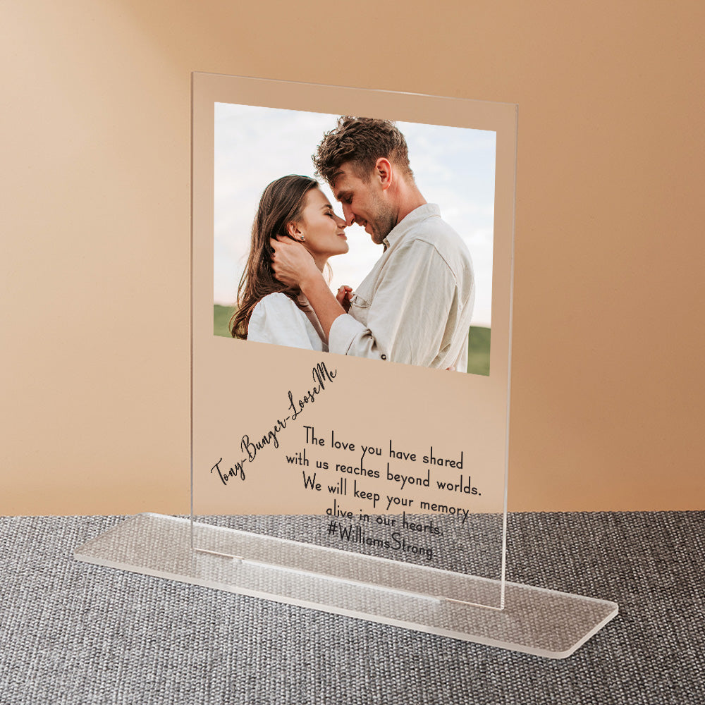 Customised Acrylic Sign with Picture and Text