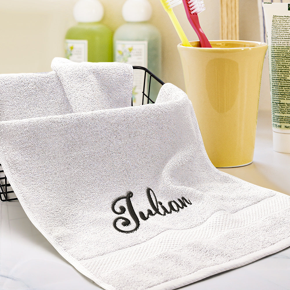 Custom Embroidered Towels Personalised Name Towel