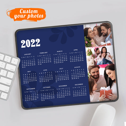 Custom Photo Mouse Pad Personalised 2022 Calendar Desk Mouse Mat