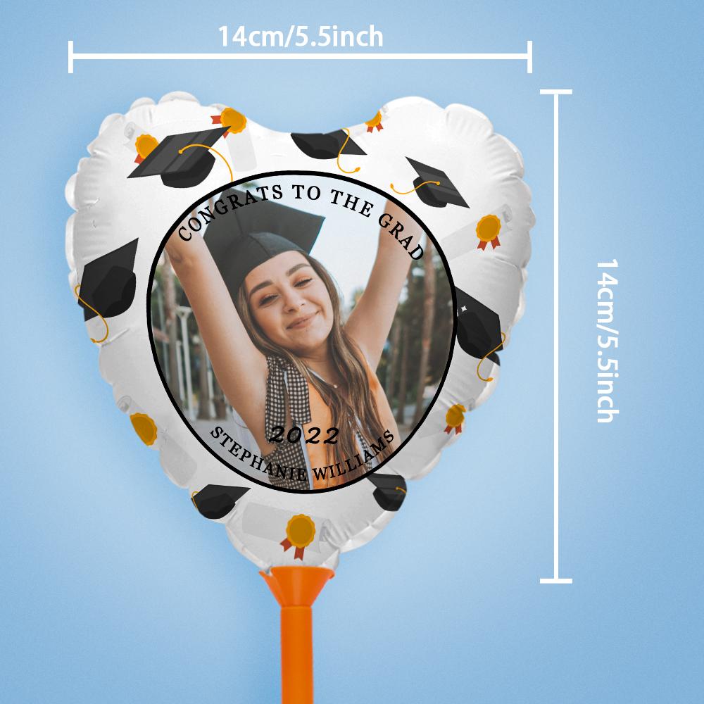 CONGRATS TO THE GRAD Balloons Custom Photo Graduation Balloons Party S ...