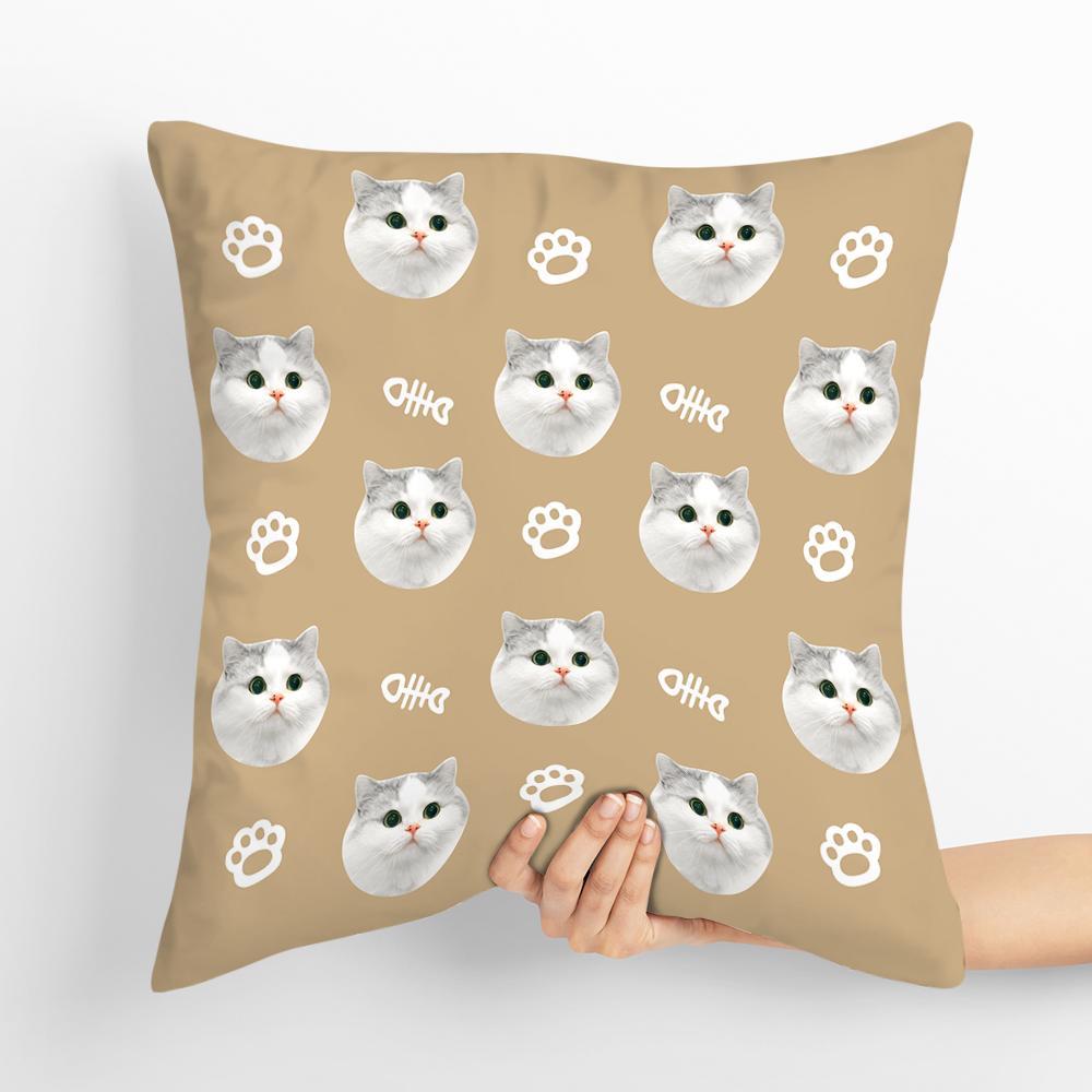 Custom Pet Multi-faceted Square Pillow with Bones Gifts For Pet Lovers