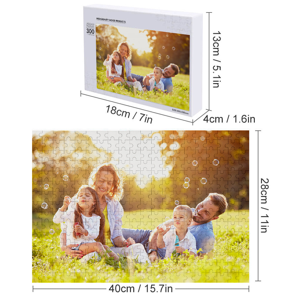 Custom Wooden Jigsaw Puzzle - 5 Size